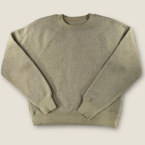 Everlane Women's‎ Sherpa Crewneck Sweater in Beige